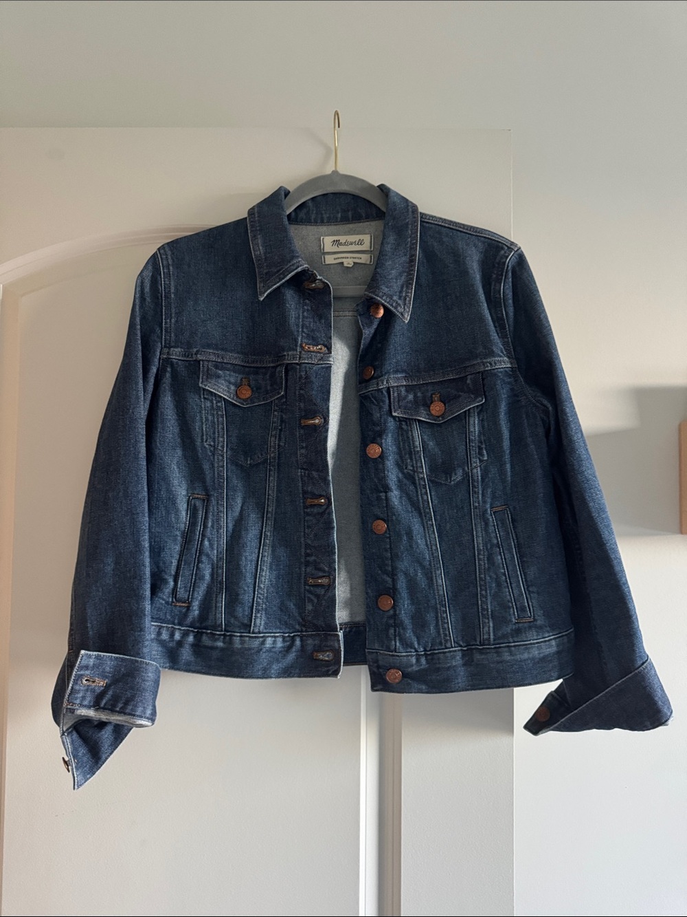 Madewell Indigo Blue Denim Trucker Jacket